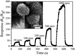 Graphical abstract: Facile fabrication and enhanced gas sensing properties of hierarchical MoO3 nanostructures