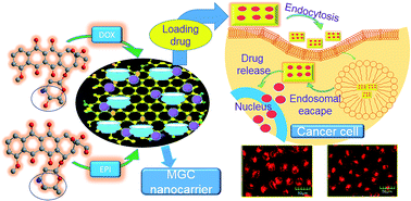 Graphical abstract: β-Cyclodextrin modified graphene oxide–magnetic nanocomposite for targeted delivery and pH-sensitive release of stereoisomeric anti-cancer drugs