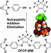 Graphical abstract: Synthesis and characterization of a novel fluorinated bismaleimide via a nucleophilic addition–elimination reaction and its polymeric networks