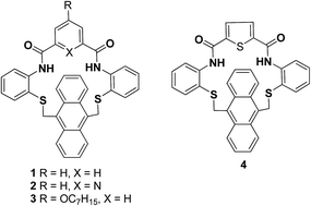 Graphical abstract: Synthesis, photophysical and electrochemical properties of a new class of fluorescent amidoanthracenophanes