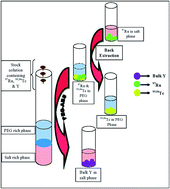 Graphical abstract: Aqueous biphasic separation of 97Ru and 95,96Tc from yttrium