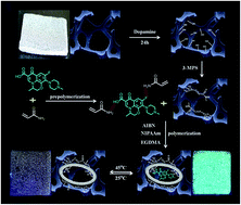 Graphical abstract: Preparation of temperature sensitive molecularly imprinted polymer coatings on nickel foam for determination of ofloxacin in Yellow River water by solid-phase microextraction