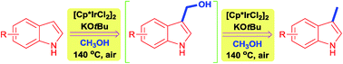 Graphical abstract: Iridium-catalyzed methylation of indoles and pyrroles using methanol as feedstock