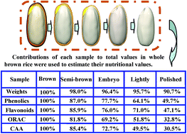 Graphical abstract: Phenolic profiles and antioxidant activity in four tissue fractions of whole brown rice