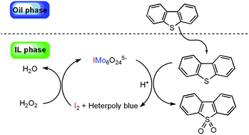 Graphical abstract: Oxidative-extractive deep desulfurization of gasoline by functionalized heteropoly acid catalysts