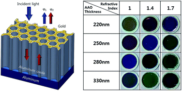 Graphical abstract: Refractometric and colorimetric index sensing by a plasmon-coupled hybrid AAO nanotemplate