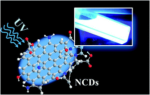 Graphical abstract: Direct synthesis of highly stable nitrogen rich carbon dots toward white light emission