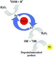 Graphical abstract: Powder activated carbon/Fe3O4 hybrid composite as a highly efficient heterogeneous catalyst for Fenton oxidation of tetracycline: degradation mechanism and kinetic
