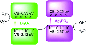 Graphical abstract: Fabrication of Ag3PO4/α-Bi2O3 composites with enhanced photocatalytic properties under visible light