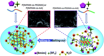 Graphical abstract: Overview of the effect of monomers and green solvents on thermoresponsive copolymers: phase transition temperature and surface properties