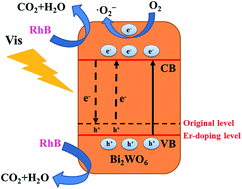 Graphical abstract: Synthesis of Er-doped Bi2WO6 and enhancement in photocatalytic activity induced by visible light