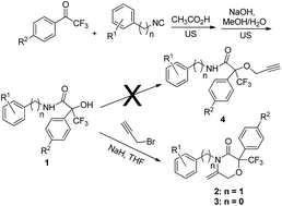 Graphical abstract: Novel exocyclic enamides: synthesis and evaluation of the fungicidal activities of 5-methylene-2-(trifluoromethyl)morpholin-3-one derivatives