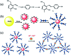 Graphical abstract: Pyridoxal derivative functionalized gold nanoparticles for colorimetric determination of zinc(ii) and aluminium(iii)