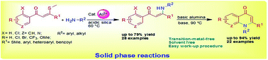 Graphical abstract: Transition-metal-free solid phase synthesis of 1,2-disubstituted 4-quinolones via the regiospecific synthesis of enaminones
