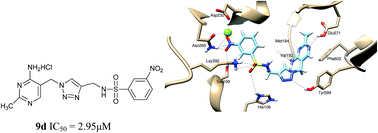 Graphical abstract: Design, synthesis, biological evaluation and molecular docking of amide and sulfamide derivatives as Escherichia coli pyruvate dehydrogenase complex E1 inhibitors