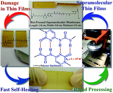 Graphical abstract: High-efficiency self-healing materials based on supramolecular polymer networks