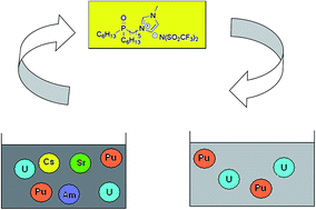 Graphical abstract: A trialkyl phosphine oxide functionalized task specific ionic liquid for actinide ion complexation: extraction and spectroscopic studies