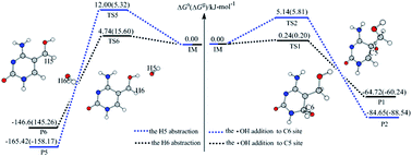 Graphical abstract: The multi-channel reaction of the OH radical with 5-hydroxymethylcytosine: a computational study