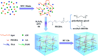 Graphical abstract: Highly stretchable and tough pH-sensitive hydrogels with reversible swelling and recoverable deformation