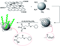 Graphical abstract: Silicon dioxide@graphene oxide-graft-poly(γ-benzyl-l-glutamate) as an advanced hybrid nanofiller reinforces poly(l-lactide)