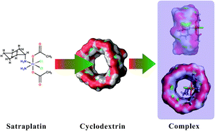 Graphical abstract: Development of an oral satraplatin pharmaceutical formulation by encapsulation with cyclodextrin
