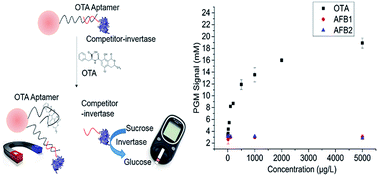 Graphical abstract: Portable detection of ochratoxin A in red wine based on a structure-switching aptamer using a personal glucometer