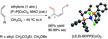 Graphical abstract: Cobalt-catalysed asymmetric hydrovinylation of 1,3-dienes