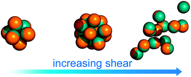 Graphical abstract: Self-assembly of Janus particles under shear