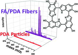 Graphical abstract: Folic acid–polydopamine nanofibers show enhanced ordered-stacking via π–π interactions