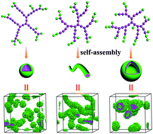 Graphical abstract: Dissipative particle dynamics simulation study on self-assembly of amphiphilic hyperbranched multiarm copolymers with different degrees of branching