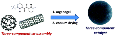 Graphical abstract: A terminally protected dipeptide: from crystal structure and self-assembly, through co-assembly with carbon-based materials, to a ternary catalyst for reduction chemistry in water