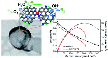 Graphical abstract: Investigation of hollow nitrogen-doped carbon spheres as non-precious Fe–N4 based oxygen reduction catalysts