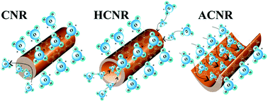 Graphical abstract: Three-dimensional hierarchical nitrogen-doped arch and hollow nanocarbons: morphological influences on supercapacitor applications