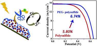 Graphical abstract: Performance enhancement of quantum dot sensitized solar cells by adding electrolyte additives