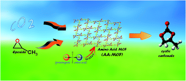Graphical abstract: An lcy-topology amino acid MOF as eco-friendly catalyst for cyclic carbonate synthesis from CO2: Structure-DFT corroborated study
