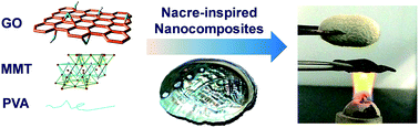 Graphical abstract: Nacre-inspired integrated nanocomposites with fire retardant properties by graphene oxide and montmorillonite