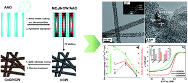 Graphical abstract: Oxygen reduction electrocatalysts based on spatially confined cobalt monoxide nanocrystals on holey N-doped carbon nanowires: the enlarged interfacial area for performance improvement