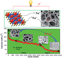 Graphical abstract: Three-dimensional hard carbon matrix for sodium-ion battery anode with superior-rate performance and ultralong cycle life