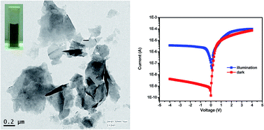 Graphical abstract: Hydrothermal growth of few layer 2H-MoS2 for heterojunction photodetector and visible light induced photocatalytic applications