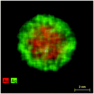 Graphical abstract: Nanostructure of wet-chemically prepared, polymer-stabilized silver–gold nanoalloys (6 nm) over the entire composition range