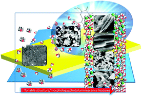 Graphical abstract: Di-amidosils with tunable structure, morphology and emission quantum yield: the role of hydrogen bonding