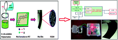 Graphical abstract: Simple and low-temperature polyaniline-based flexible ammonia sensor: a step towards laboratory synthesis to economical device design