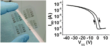 Graphical abstract: Flexible organic transistors based on a solution-sheared PVDF insulator
