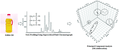 Graphical abstract: Rapid profiling of triacylglycerols for identifying authenticity of edible oils using supercritical fluid chromatography-quadruple time-of-flight mass spectrometry combined with chemometric tools