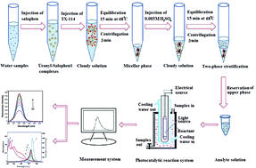 Graphical abstract: Determination of trace uranium by a photo-catalytic resonance fluorescence method coupled with dual cloud point extraction