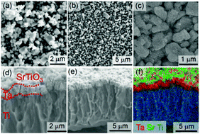 Graphical abstract: A SrTiO3 photoanode prepared by the particle transfer method for oxygen evolution from water with high quantum efficiencies