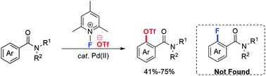 Graphical abstract: Palladium-catalyzed directing group-assisted C8-triflation of naphthalenes