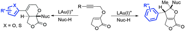 Graphical abstract: A gold(i)-catalyzed substituent-controlled cycloisomerization of propargyl vinyl ethers to multi-substituted furofuran and furopyran derivatives