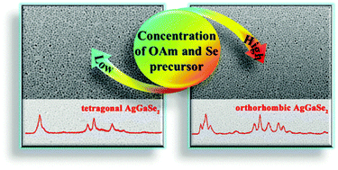 Graphical abstract: Phase-controlled synthesis of orthorhombic and tetragonal AgGaSe2 nanocrystals with high quality