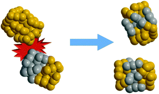 Graphical abstract: Silver migration between Au38(SC2H4Ph)24 and doped AgxAu38−x(SC2H4Ph)24 nanoclusters
